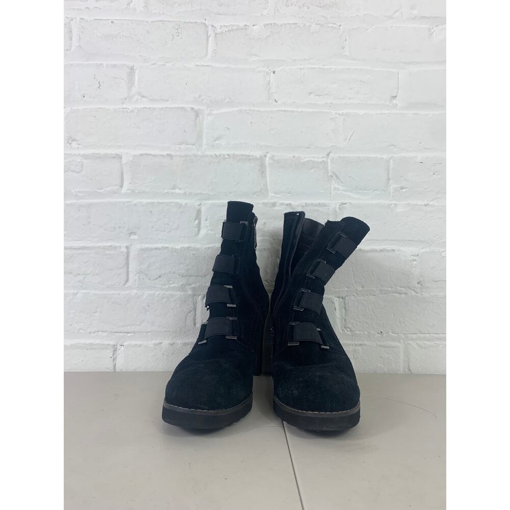 Blondo Women's Reilly Waterproof Boots Block Heel Almond Toe Black Size 9.5M